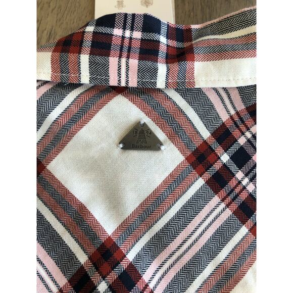 Barbour Oversized Plaid Button Down Shirt- US16 - Picture 5 of 6